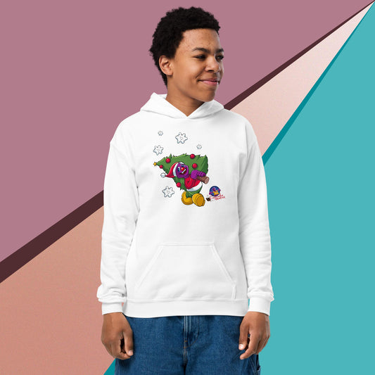 Hollly Jolly Christmas Tree Christmas Cupcake Hoodie for Kids