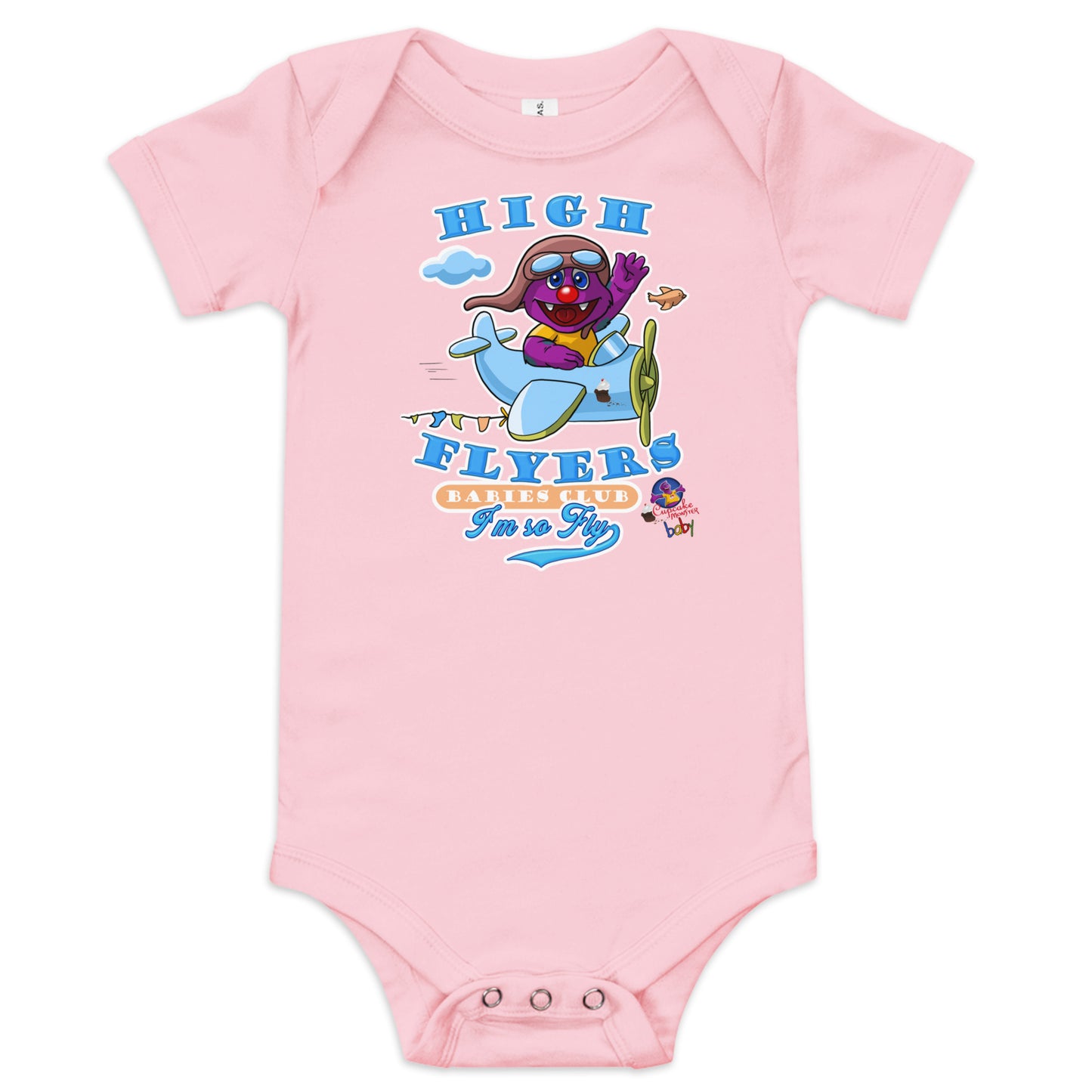 High Flyers Club Cupcake Baby Onesie