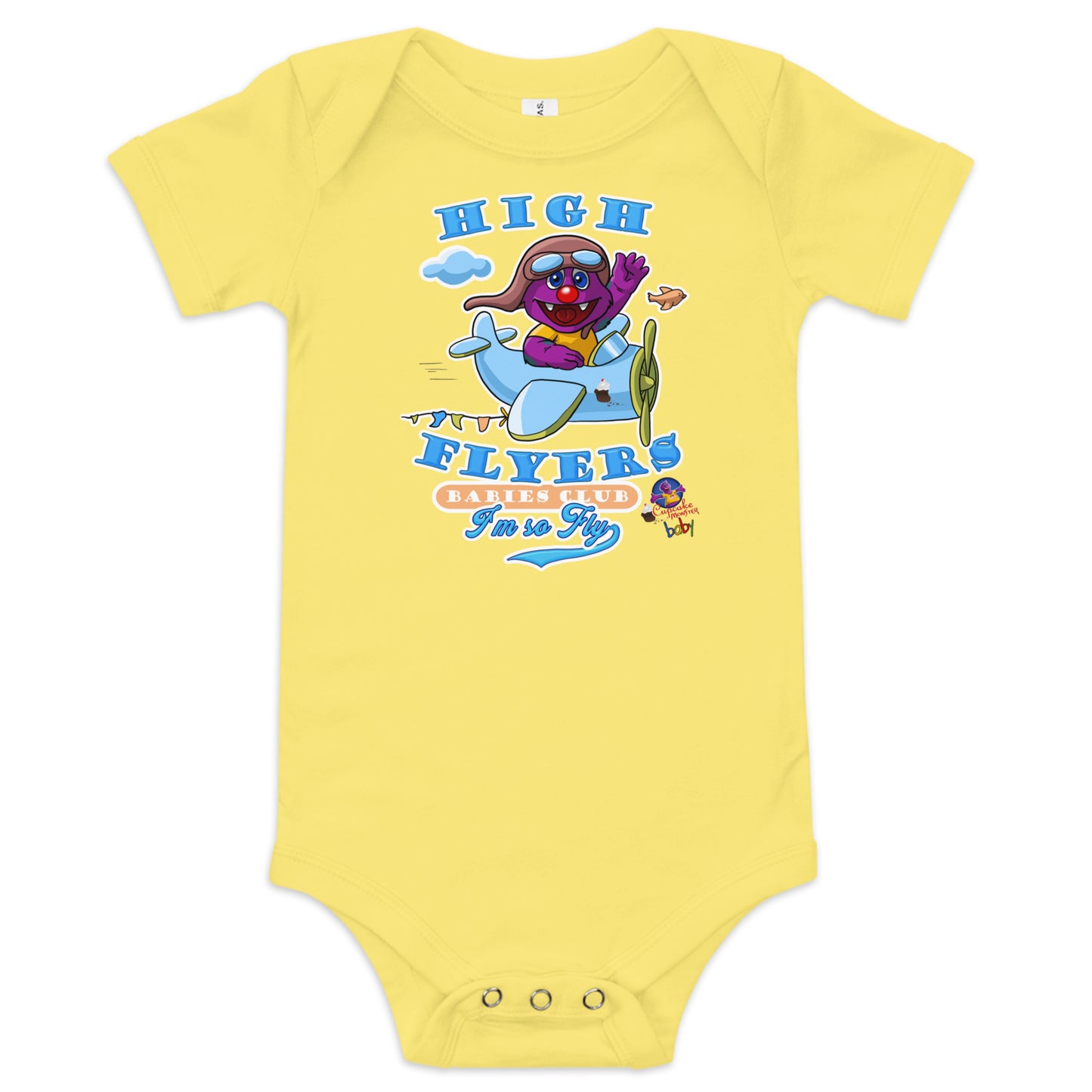 High Flyers Club Cupcake Baby Onesie