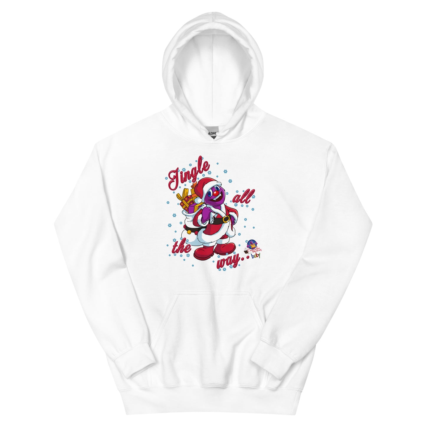 Men's Jingle All The Way Christmas Cupcake Hoodie