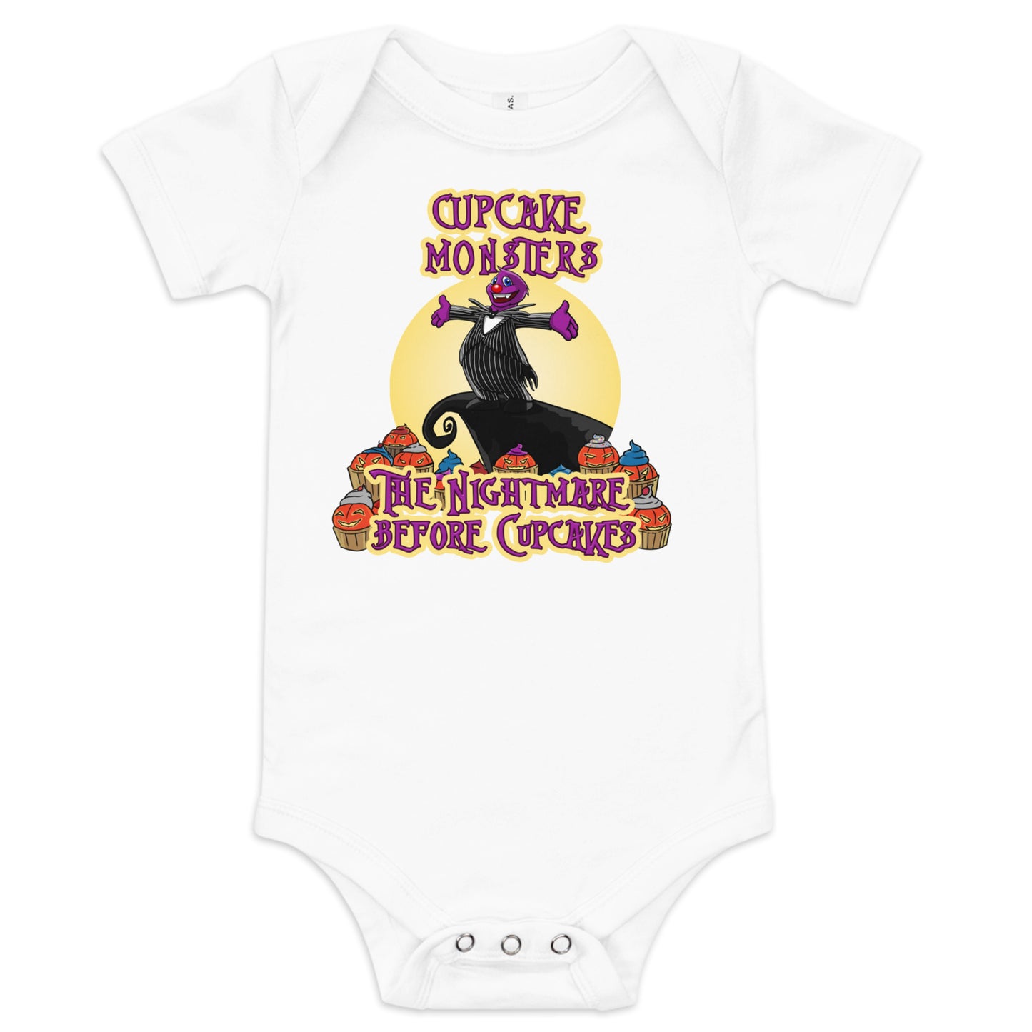 Nightmare Before Cupcakes Christmas Cupcake Baby Onesie