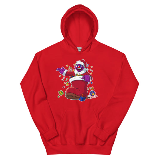 Santa Cu Cup Cake in the Christmas Stocking Cupcake Hoodie for Women - Christmas Edition