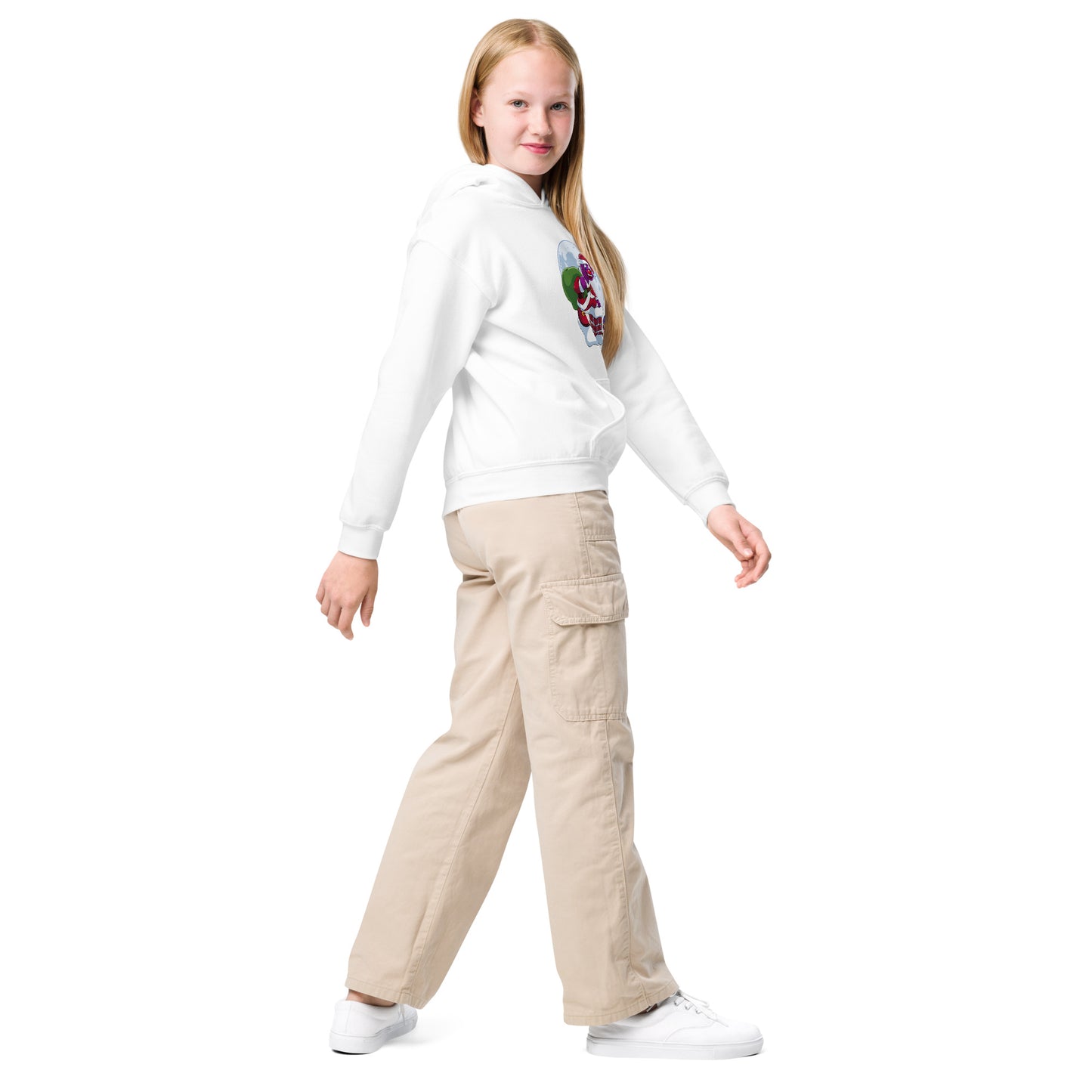 The Chimney Frost Flight gift Drop Kids Christmas Cupcake Hoodie