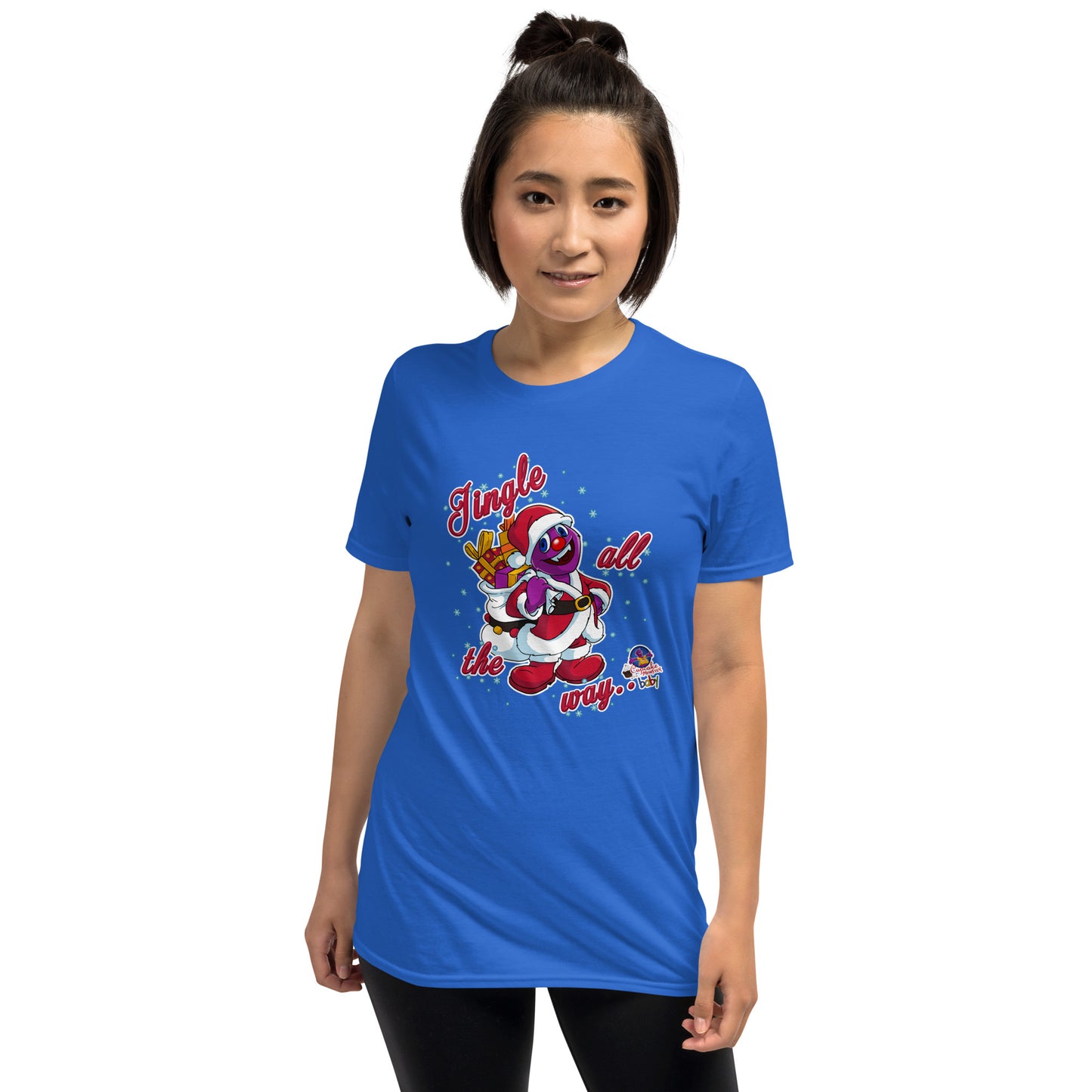 Women's Jingle All the Way Christmas Cupcake T-Shirt