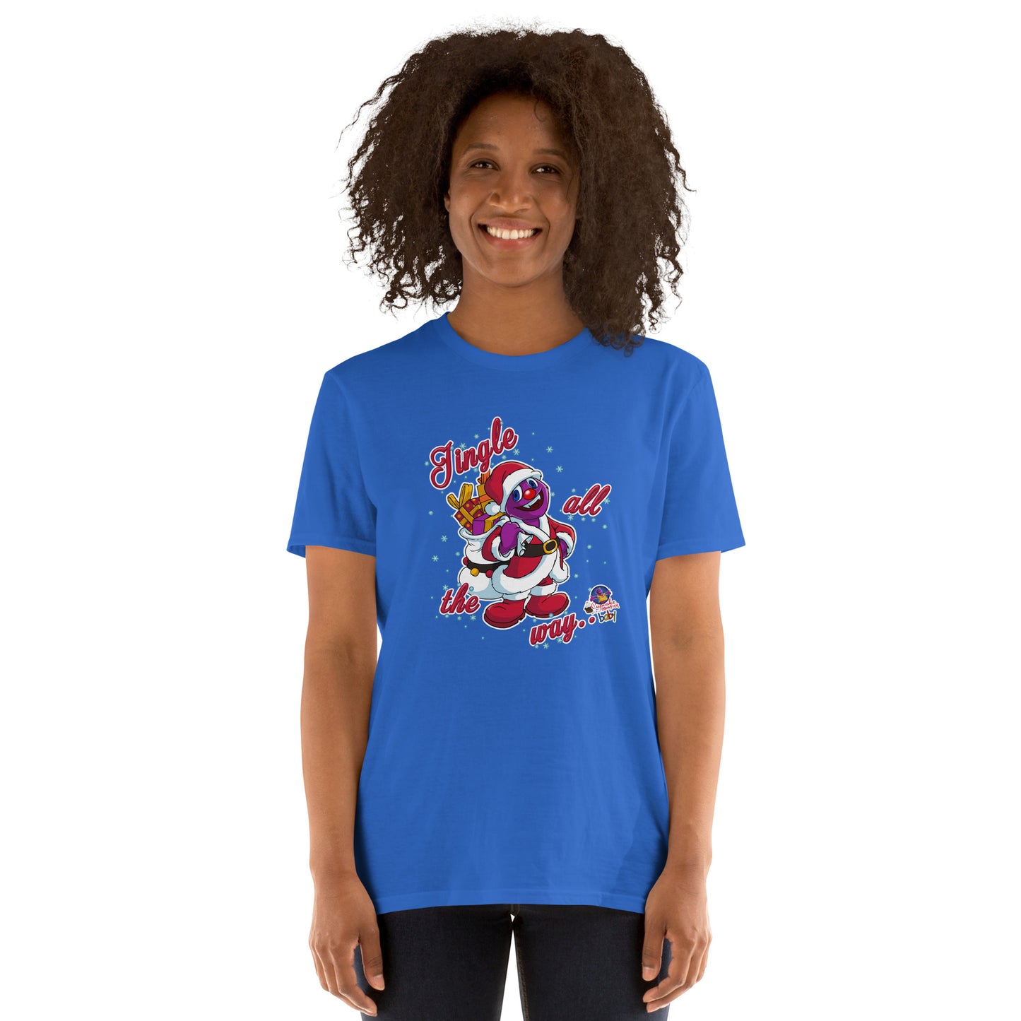 Women's Jingle All the Way Christmas Cupcake T-Shirt