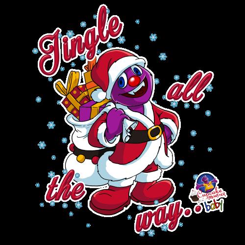 Jingle All the Way Christmas Cupcake Clothing Design