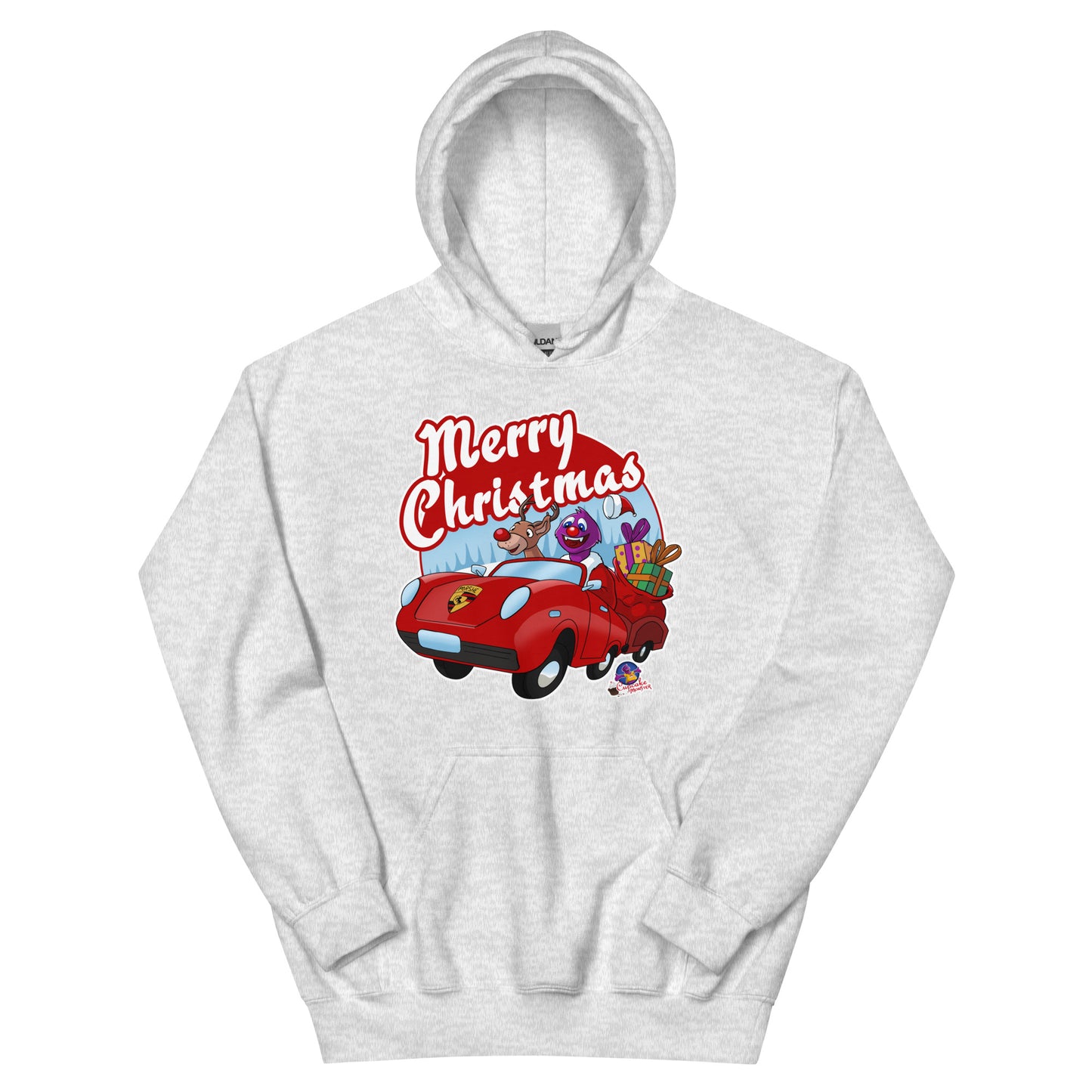 Cupcake Monster Saves Christmas with Rudolph Christmas Cupcake Hoodies