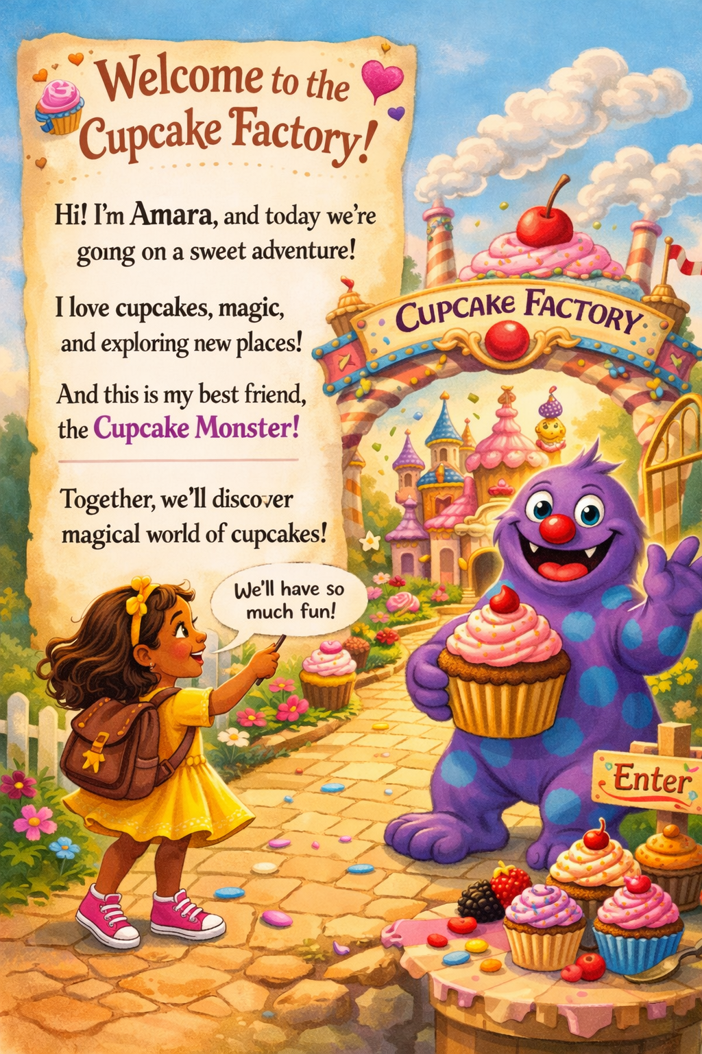 Amara and the Cupcake Monster's Cupcake Factory