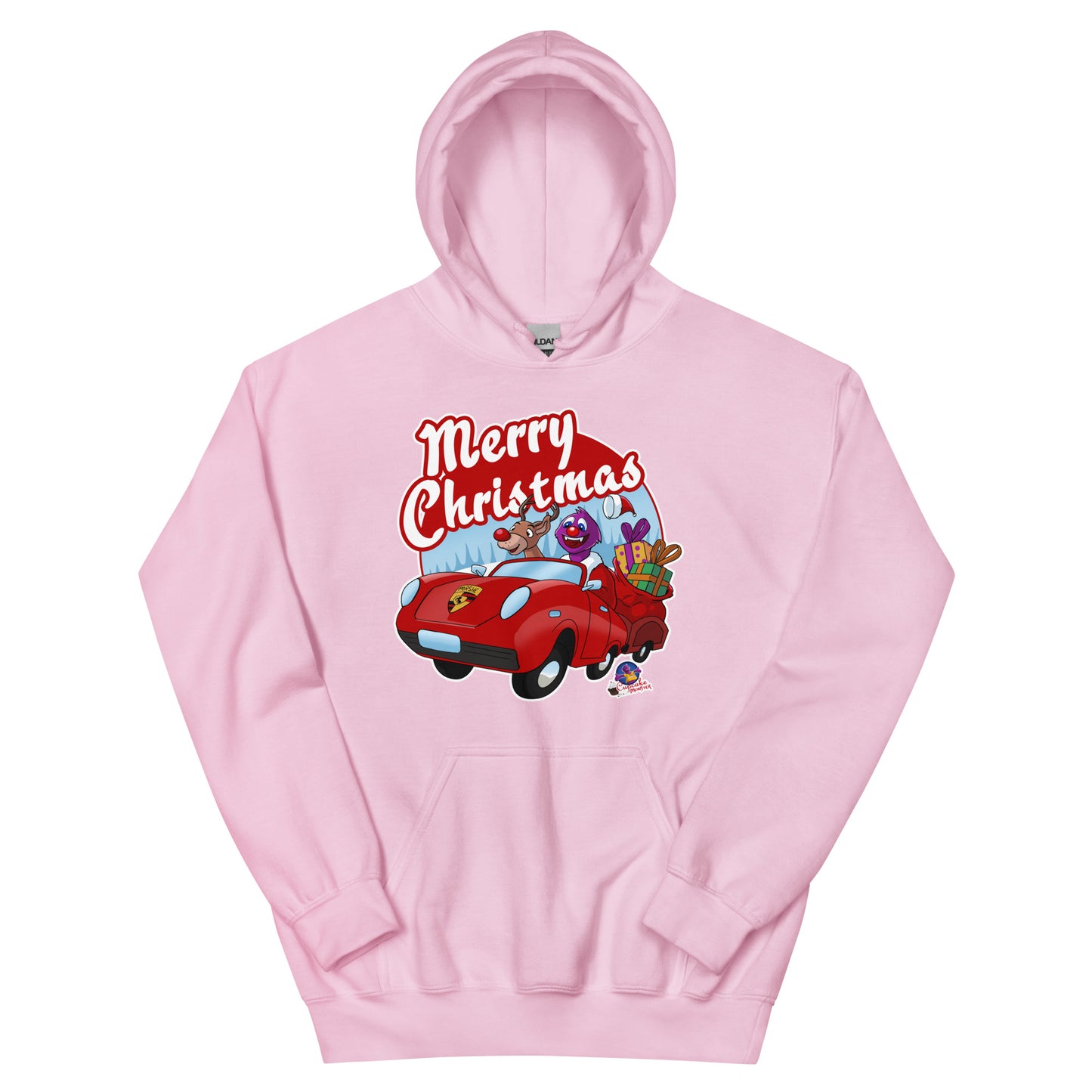 Cupcake Monster Saves Christmas with Rudolph Christmas Cupcake Hoodies