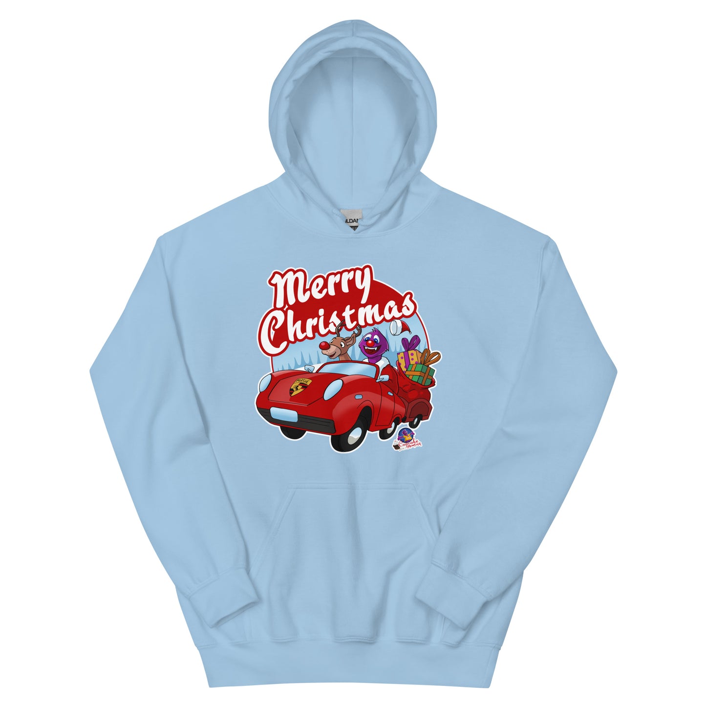 Cupcake Monster Saves Christmas with Rudolph Christmas Cupcake Hoodies