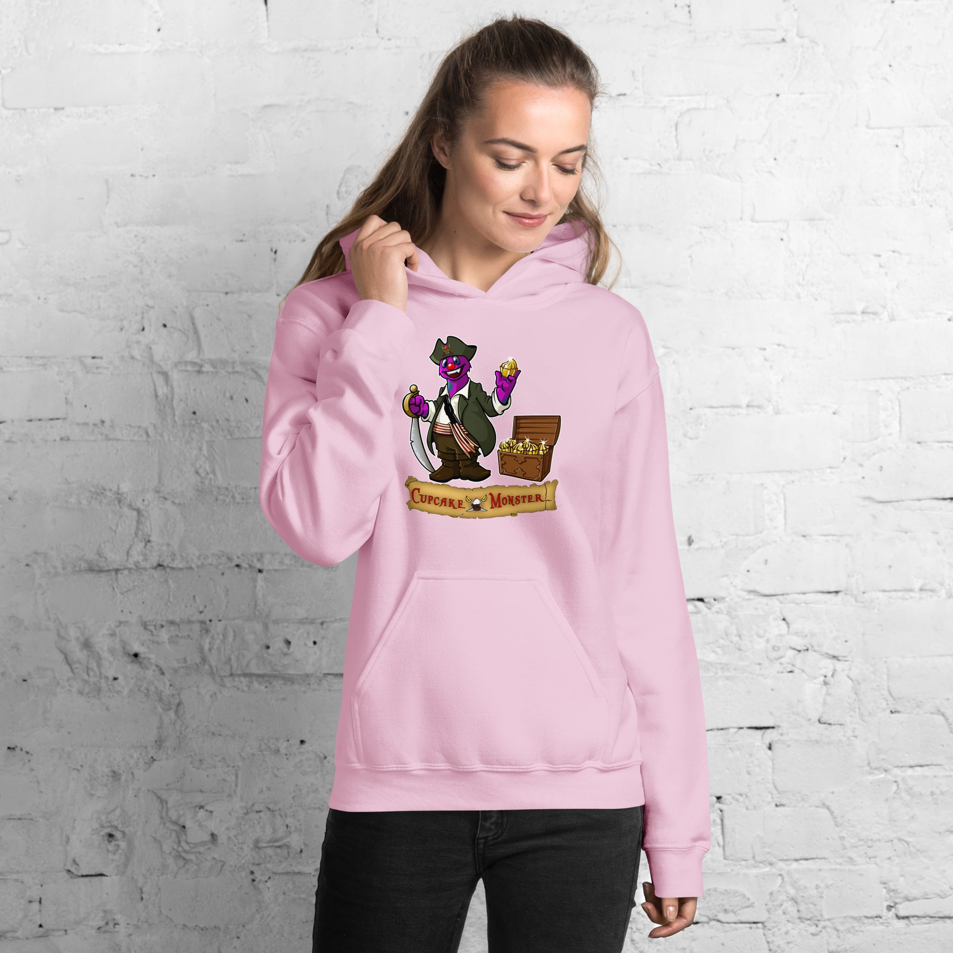 Cupcake Pirate Hoodie Pirates of Sprinkle Bay & The Golden Cupcakes for Women