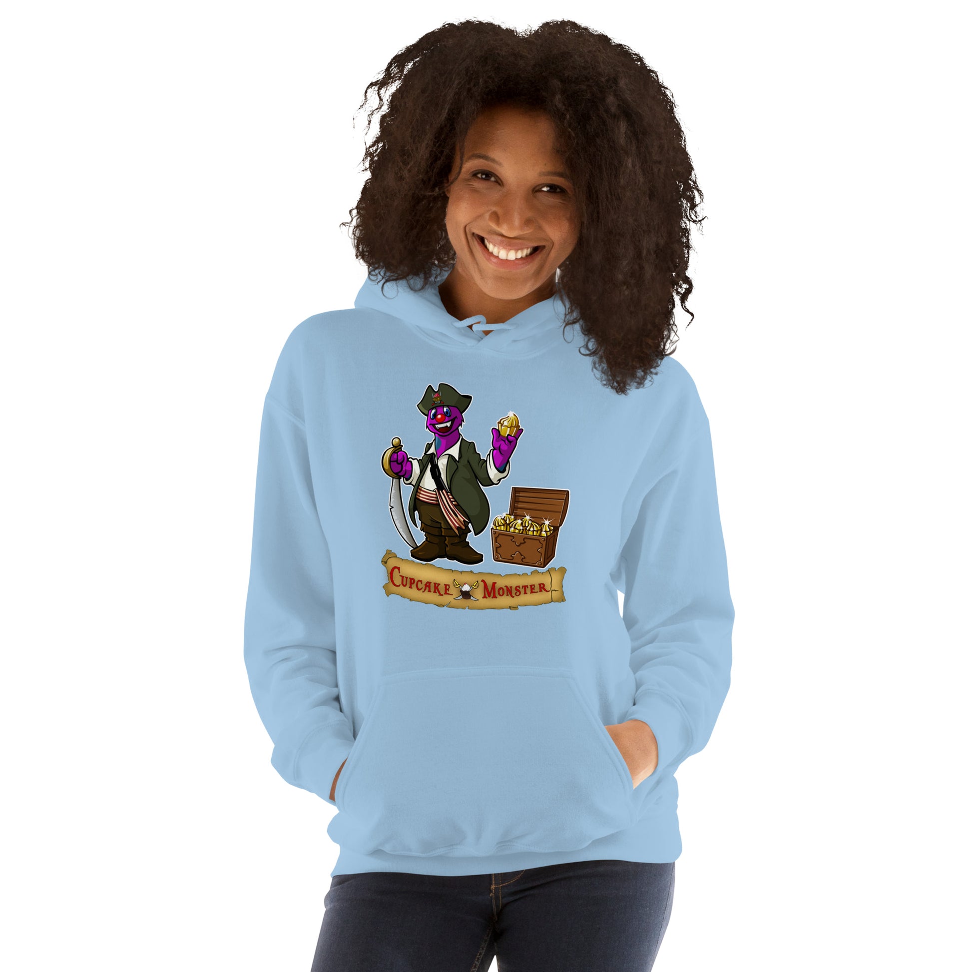 Cupcake Pirate Hoodie Pirates of Sprinkle Bay & The Golden Cupcakes for Women