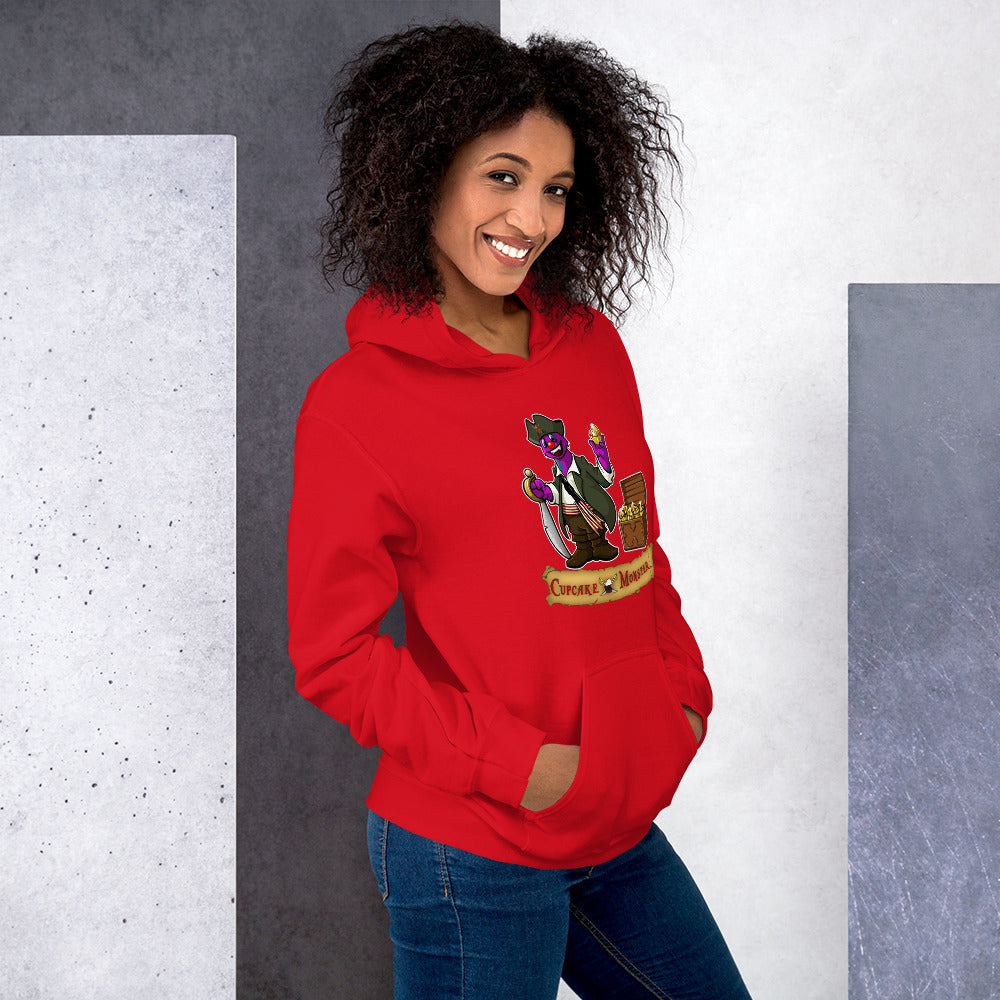 Cupcake Pirate Hoodie Pirates of Sprinkle Bay & The Golden Cupcakes for Women