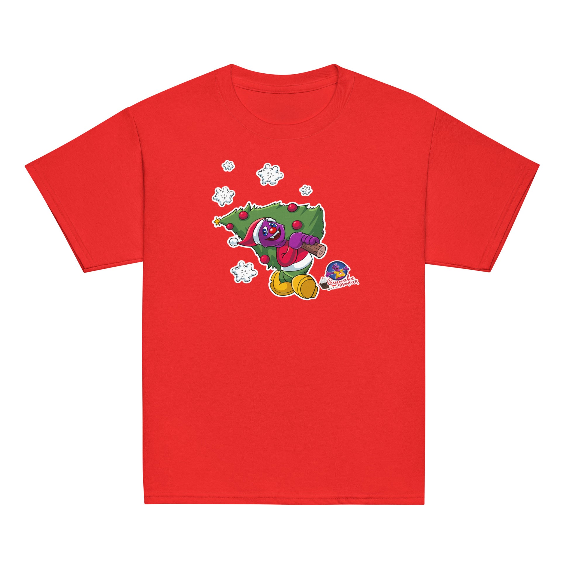 Kids Holly Jolly Christmas Cupcake T-Shirt