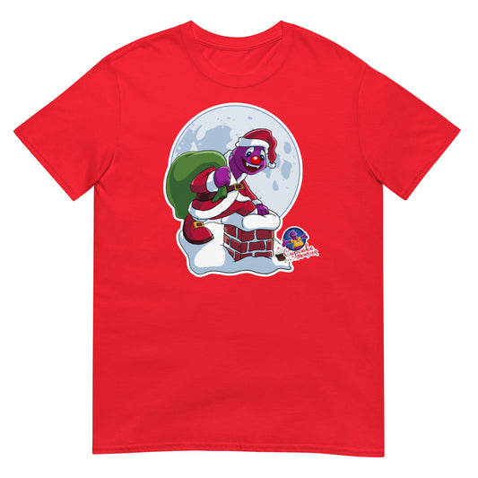Men’s Cupcake Monster Santa Chimney Adventure Christmas Cupcake T-Shirt
