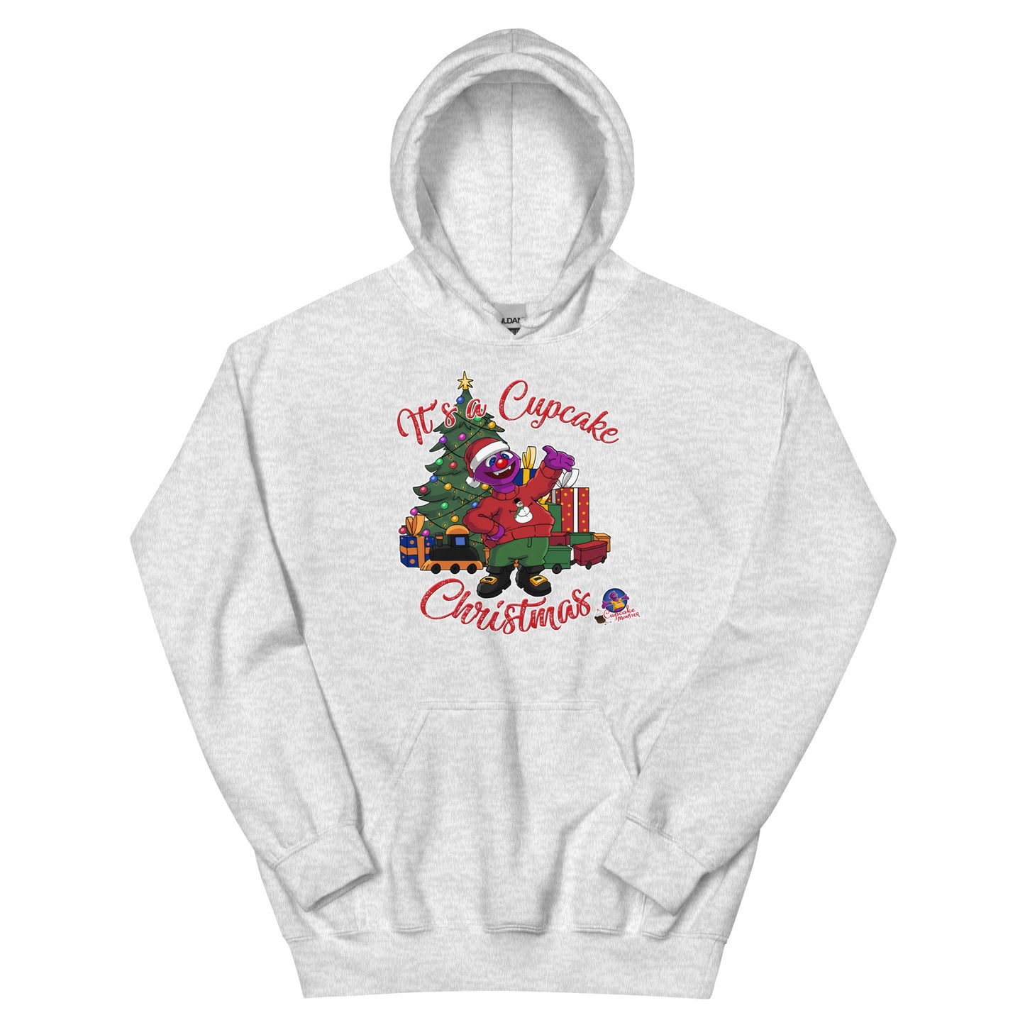 Men's "It's a Cupcake Christmas" Christmas Cupcake Hoodie