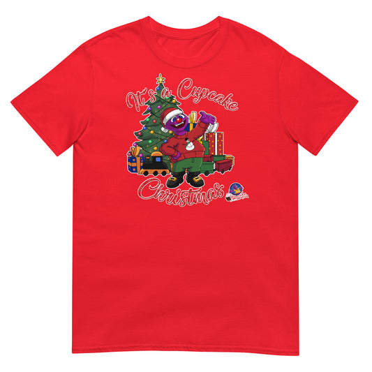 Men's "It's a Cupcake Christmas" Christmas Cupcake Tee Shirt