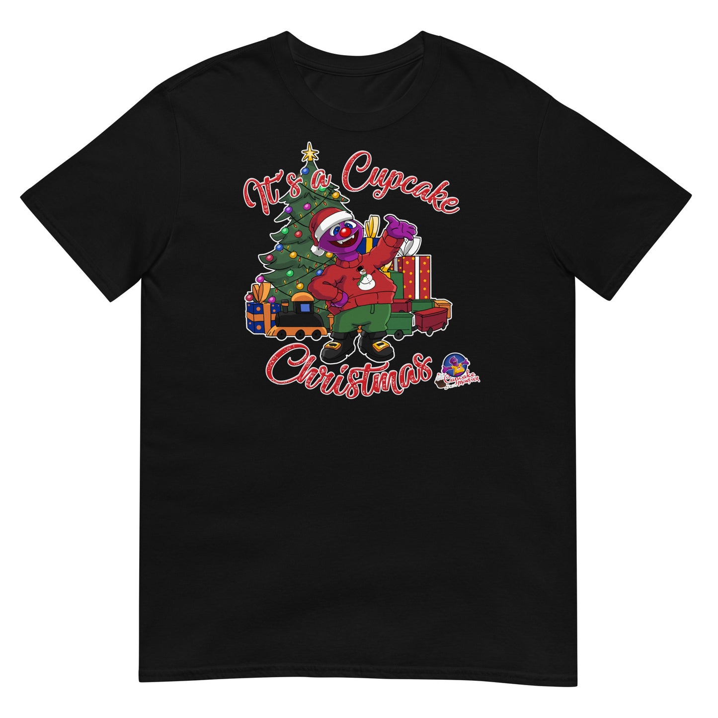 Men's "It's a Cupcake Christmas" Christmas Cupcake Tee Shirt