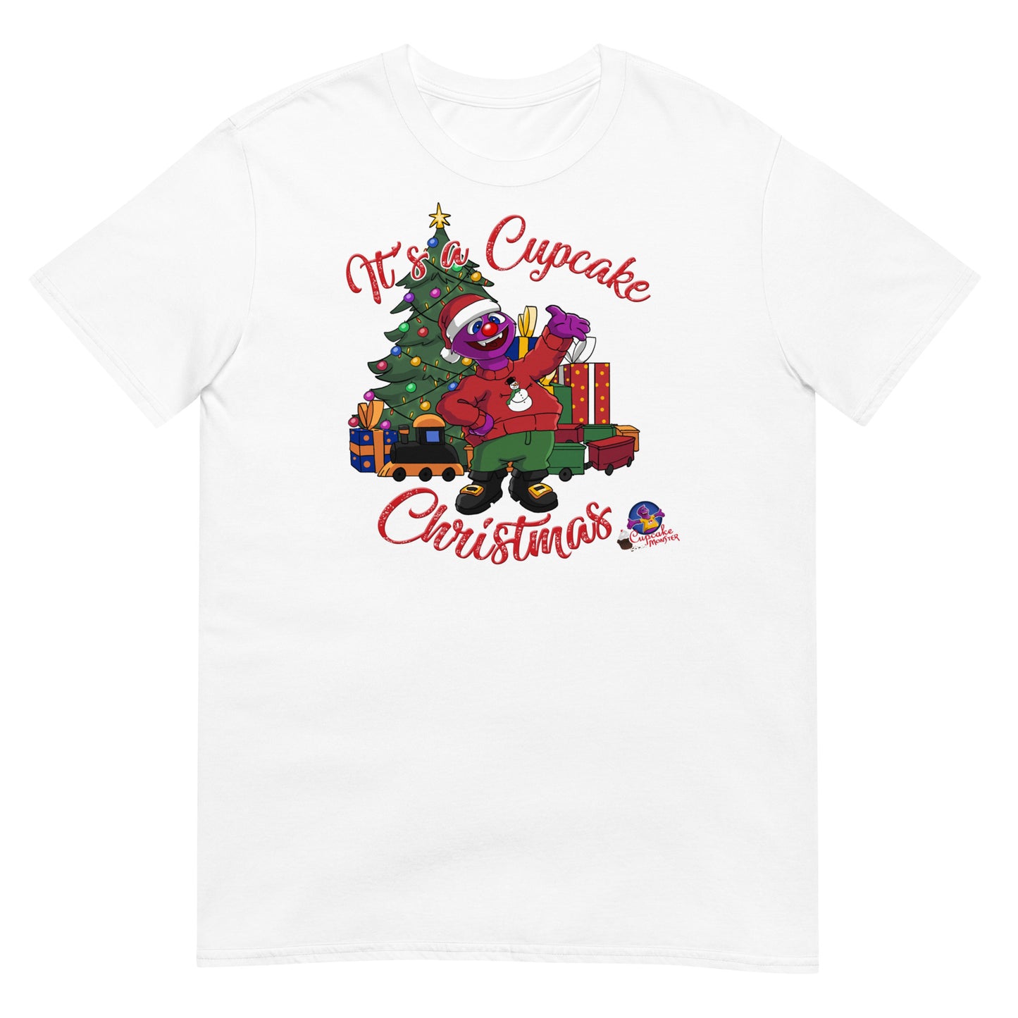 Men's "It's a Cupcake Christmas" Christmas Cupcake Tee Shirt
