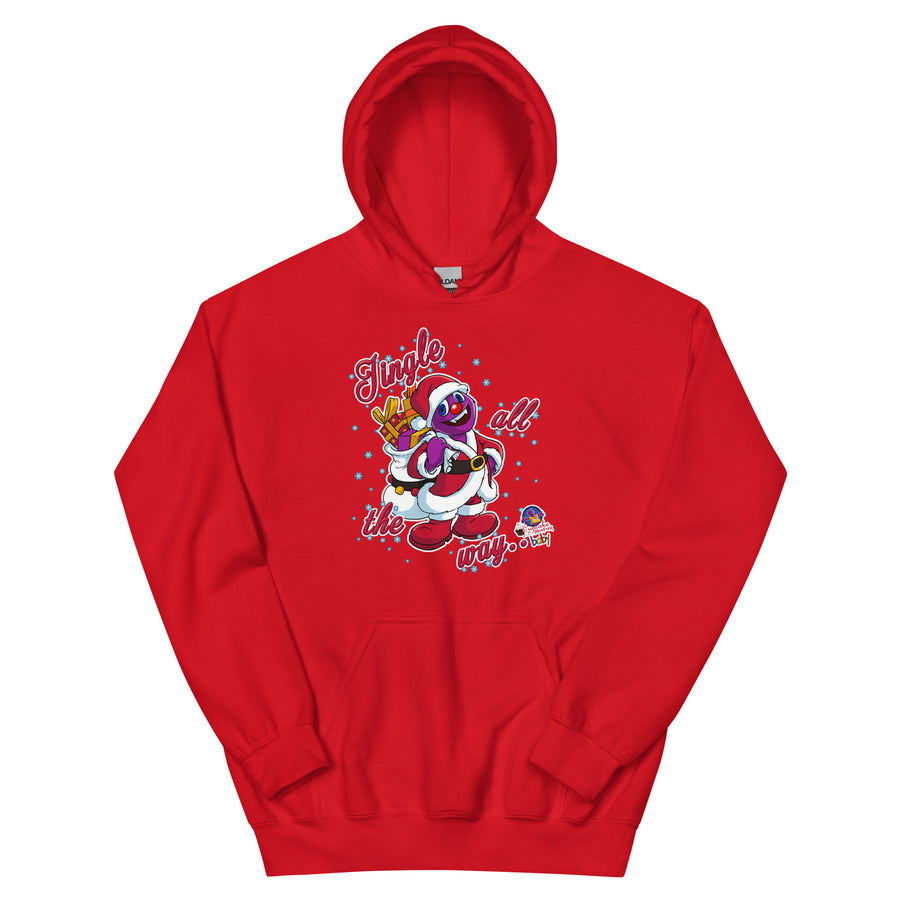 Jingle All the Way Christmas Cupcake Hoodie for Men
