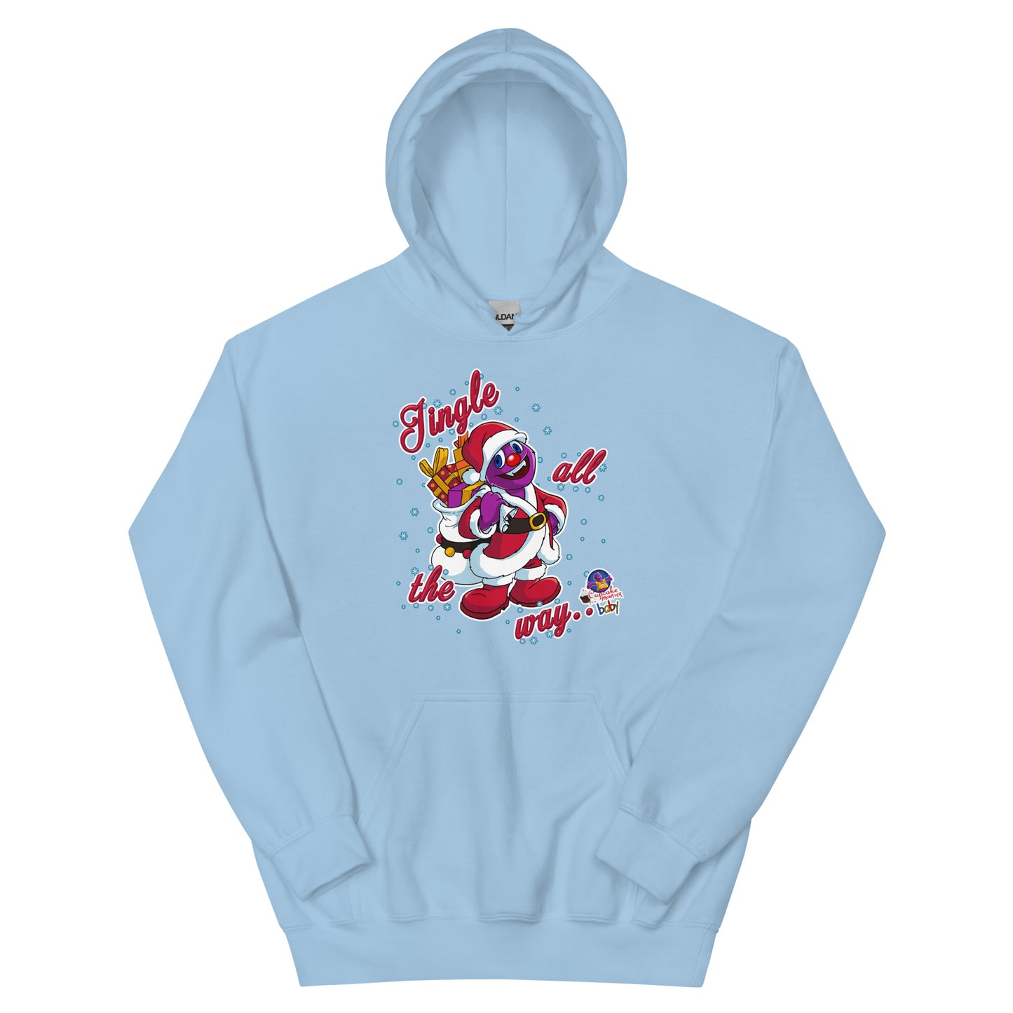 Men's Jingle All The Way Christmas Cupcake Hoodie