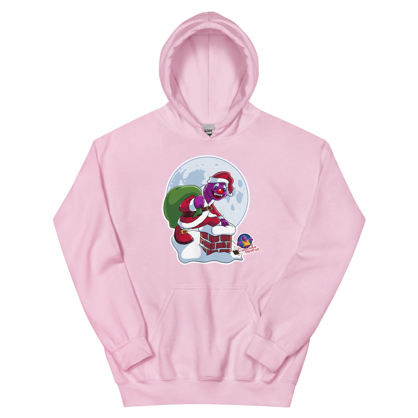 Men’s Santa Cu Cup Cake Chimney Adventure Christmas Cupcake Hoodie