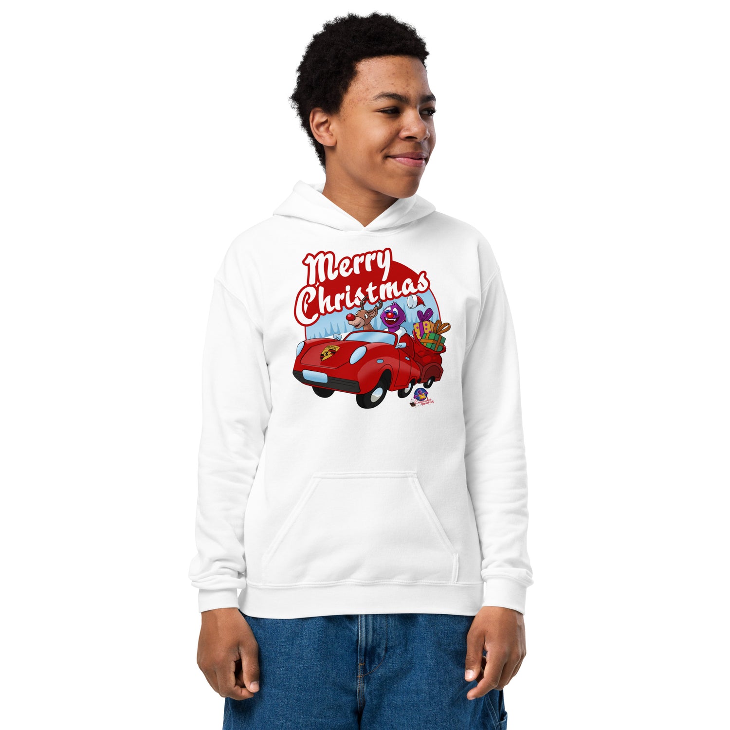 Merry Christmas Cupcake Monster Christmas Cupcake Hoodie