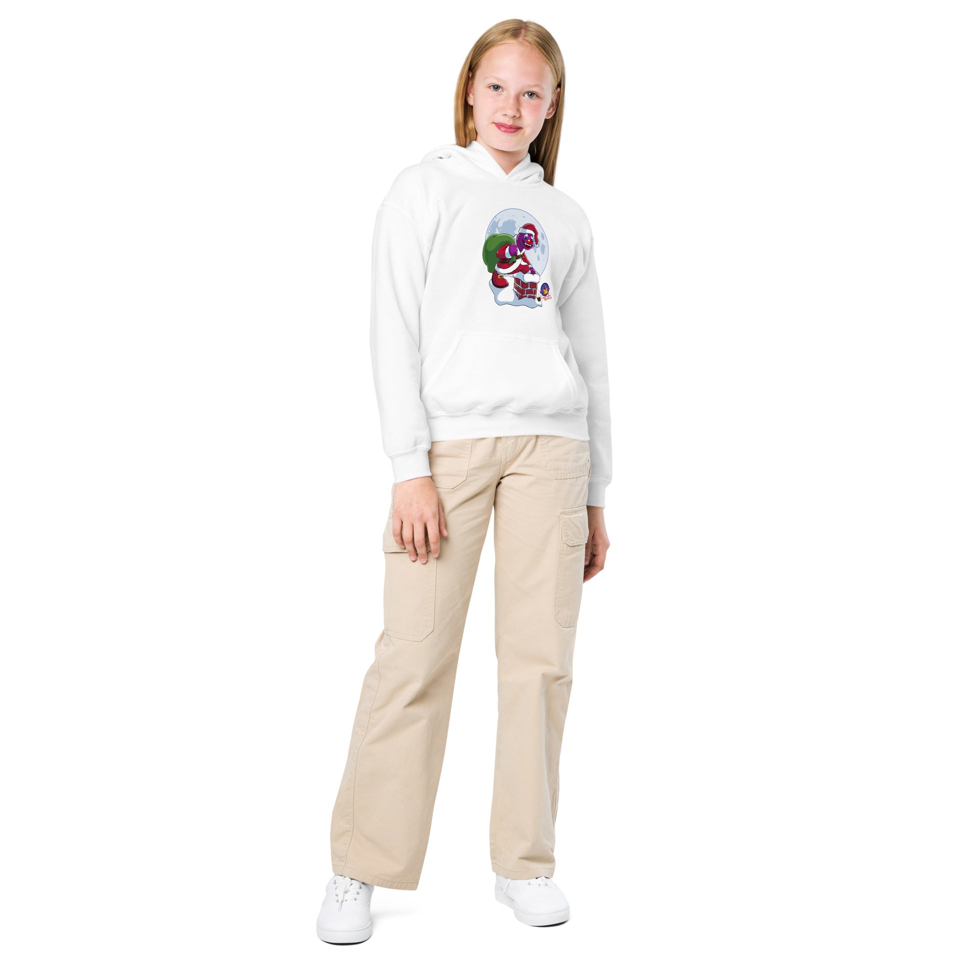 The Chimney Frost Flight gift Drop Kids Christmas Cupcake Hoodie