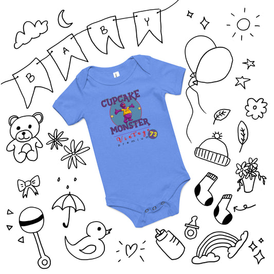 Vintage 73 Baby Cupcake Baby Onesie