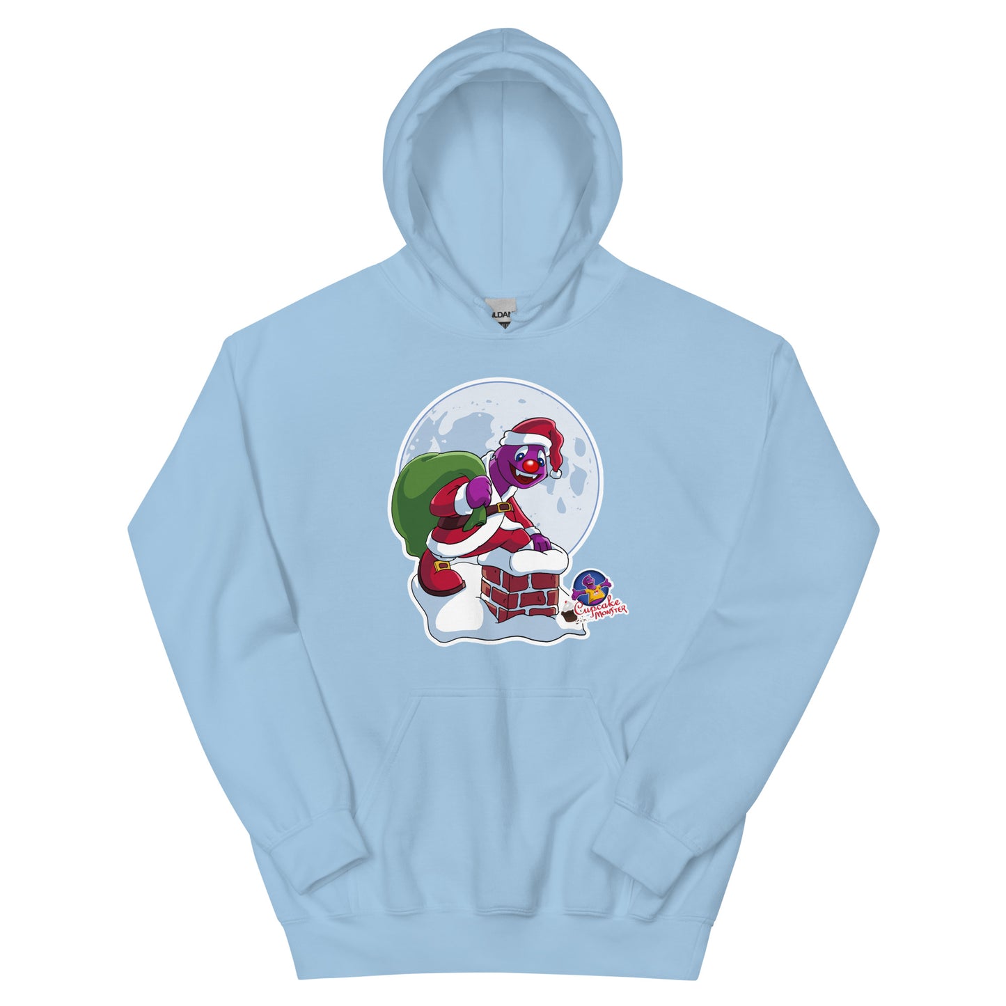 Women’s Cupcake Monster Santa Chimney Adventure Christmas Cupcake Women’s Santa Chimney Adventure Christmas Cupcake  Hoodie   