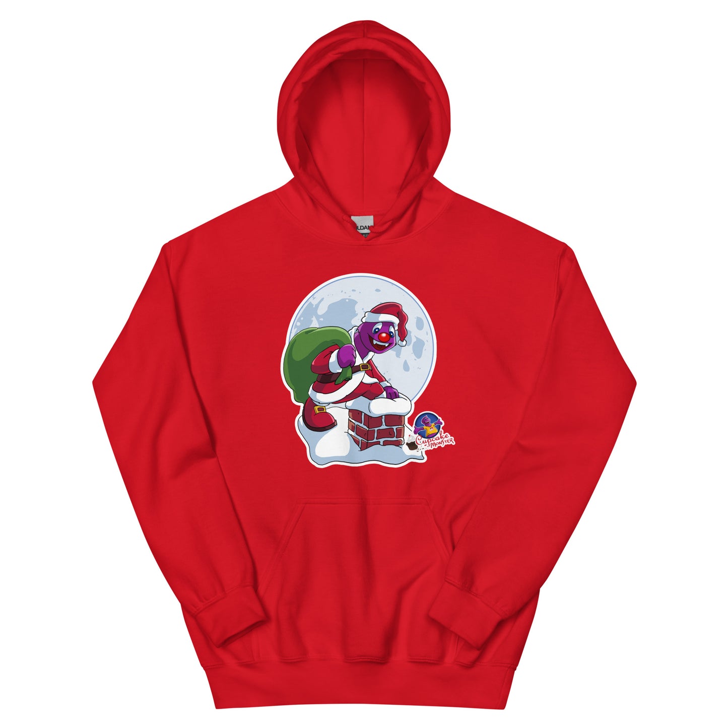 Chimney Adventure Christmas Cupcake Women’s Santa Chimney Adventure Christmas Cupcake  Hoodie   