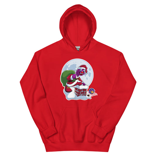 Chimney Adventure Christmas Cupcake Women’s Santa Chimney Adventure Christmas Cupcake  Hoodie   