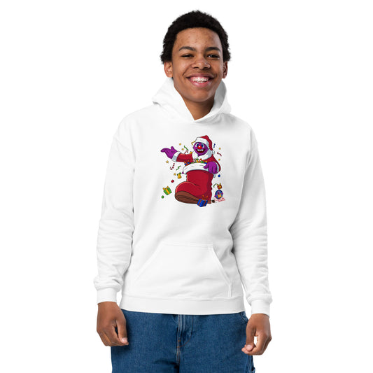 Santa in a Stocking Christmas Cupcake Hoodie
