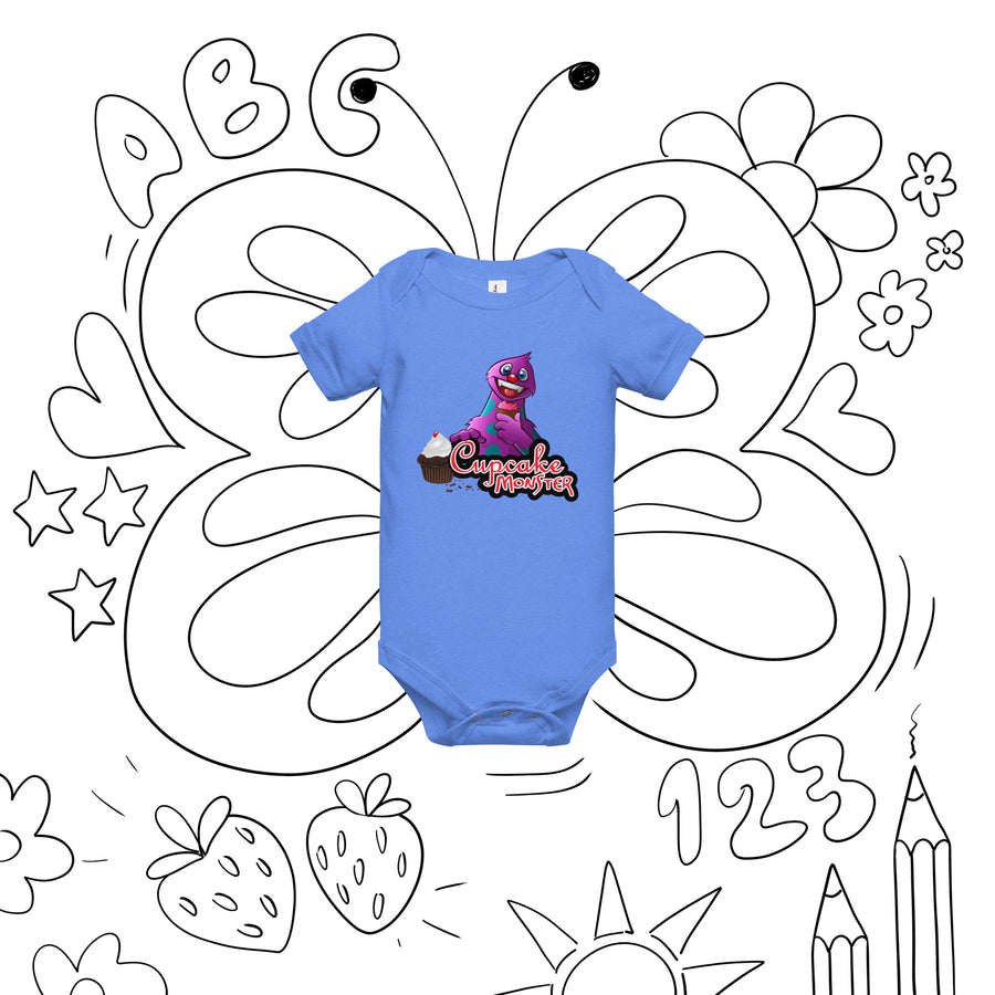 First Cupcake Cupcake Monster Baby Onesie