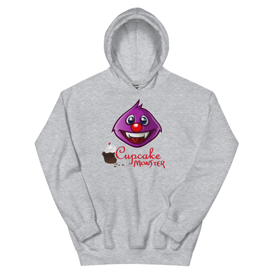 Vintage 73 Cupcake Monster Hoodie for Women – Classic Grey